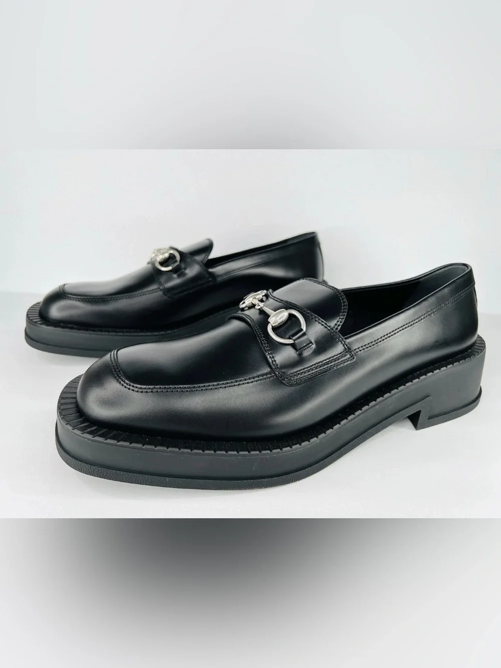 GUCCI Interlocking Horsebit Chucky Rubber Sole Loafers UK 11.5 - US 12 - EU 45.5